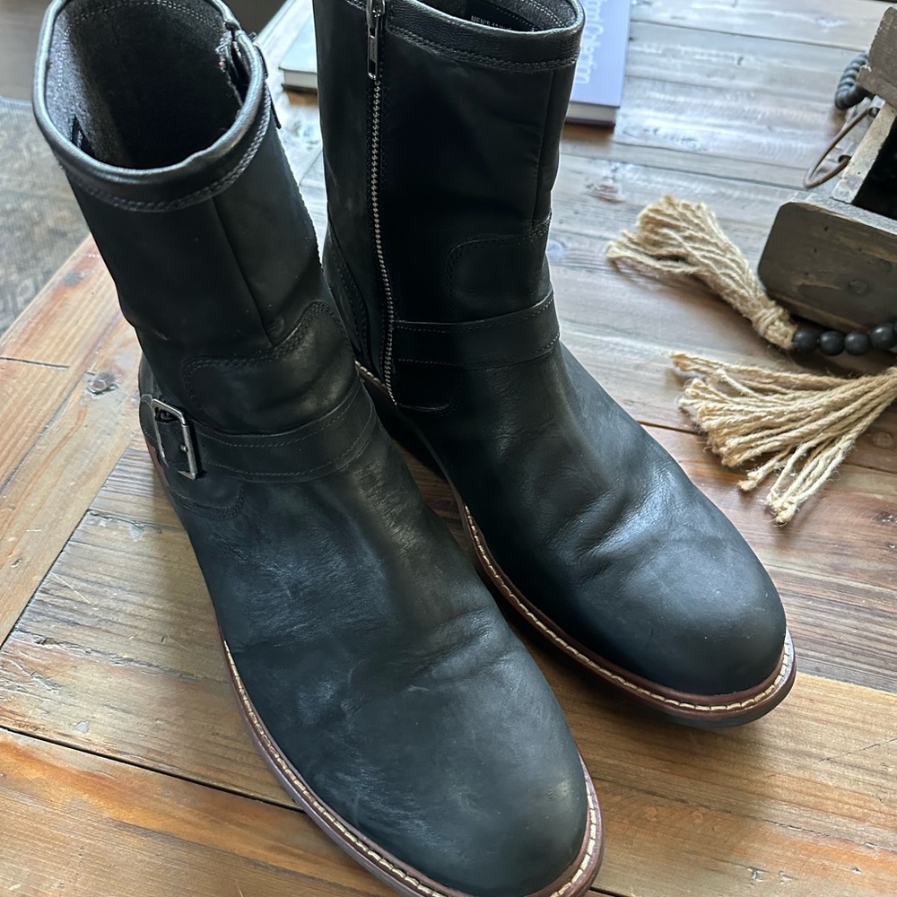Cole Haan Black Leather Boots